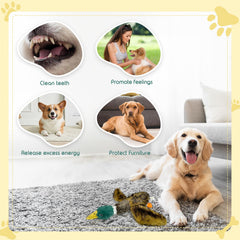 k8PurrDog large squeaky duck toy durable plush fabric for lasting chew sessions.