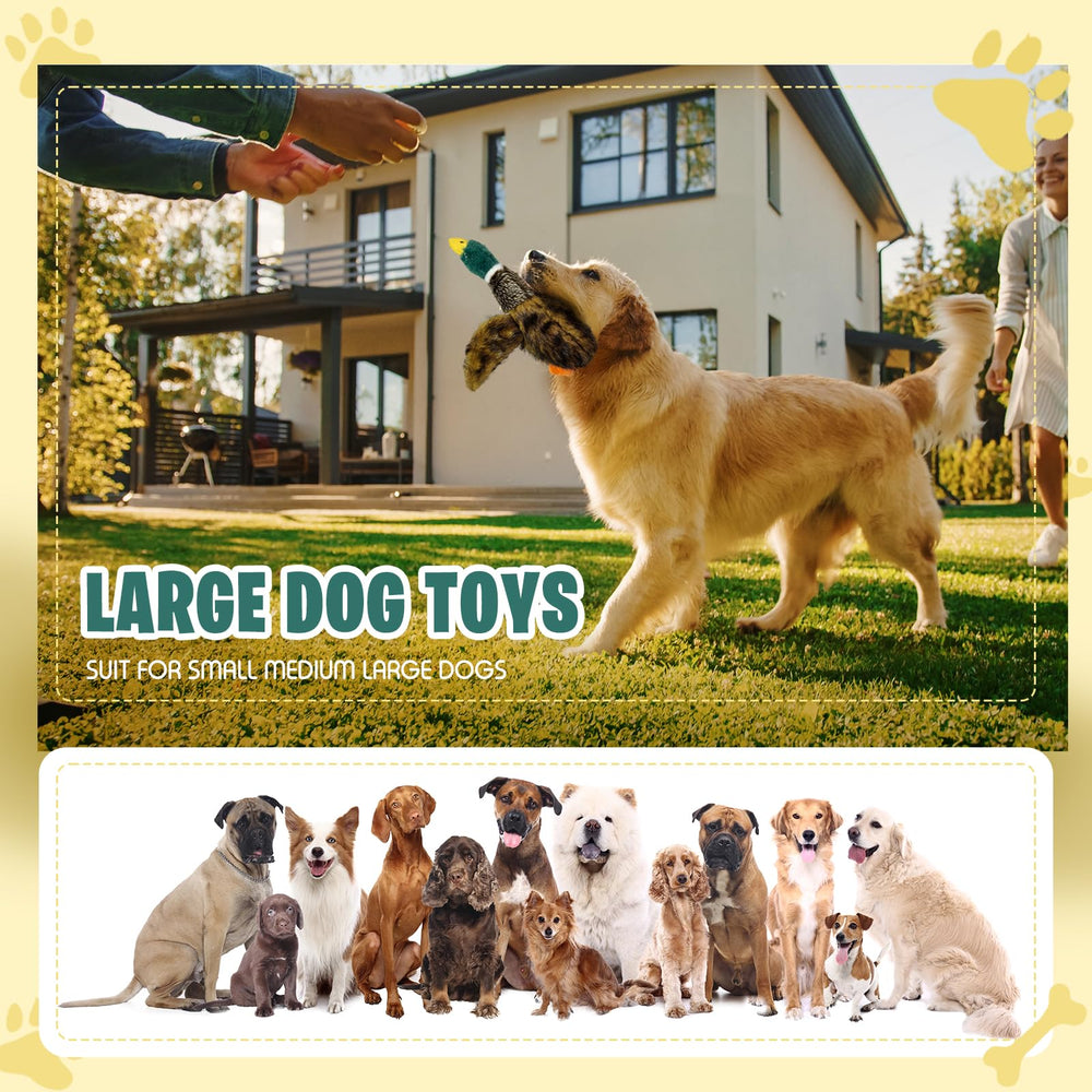 k8PurrDog large squeaky duck toy safe and non-toxic for peace of mind.