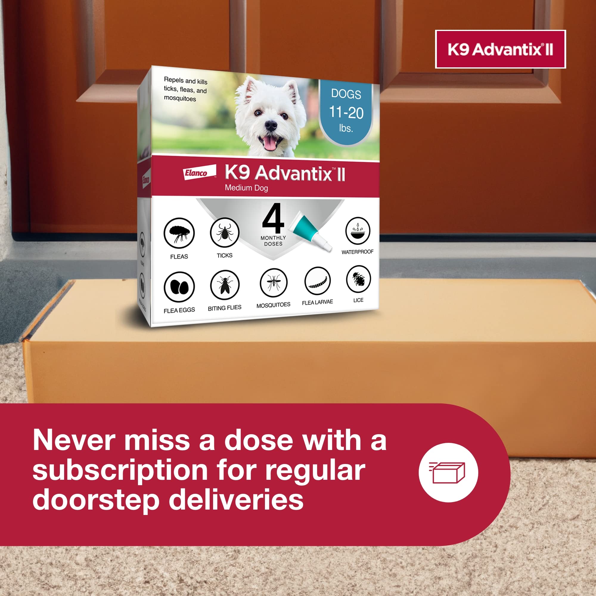 K9 Advantix II non-prescription option you can stock up on.