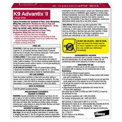 K9 Advantix II large dog bottle-pack display showing convenient dosing.
