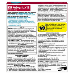 K9 Advantix II protects fleas within 12 hours after application