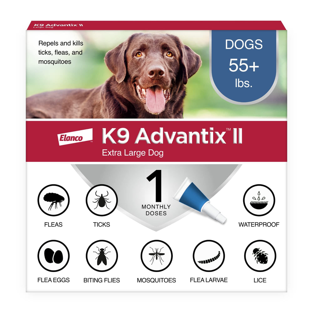 K9 Advantix II XL spot-on tube for large dogs.