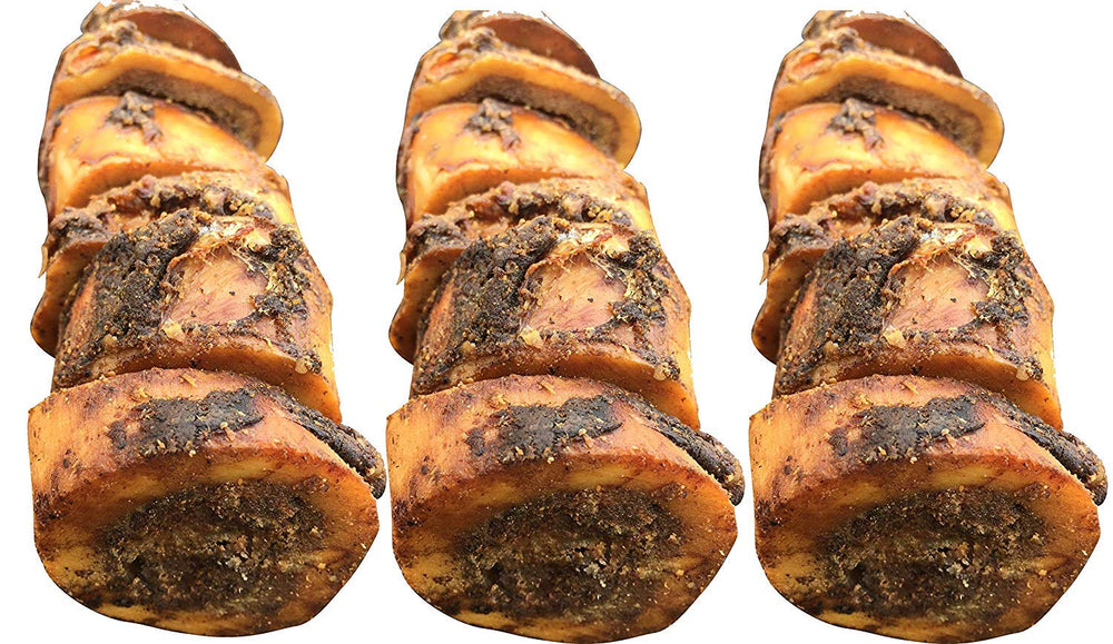 K9 Connoisseur beef marrow bone small closeup for a long-lasting chew.