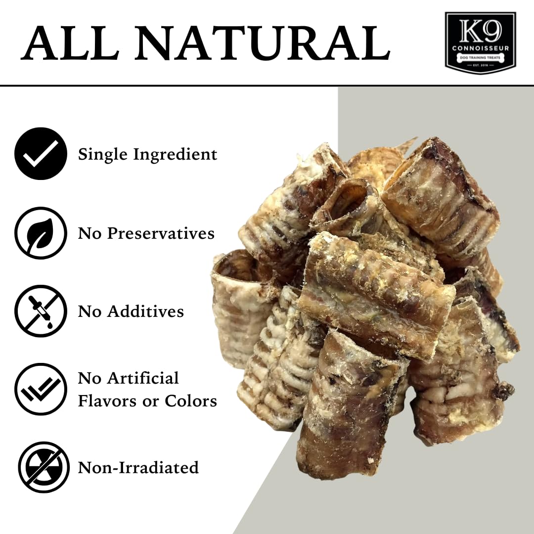 K9 Connoisseur beef trachea chew closeup showing dense texture