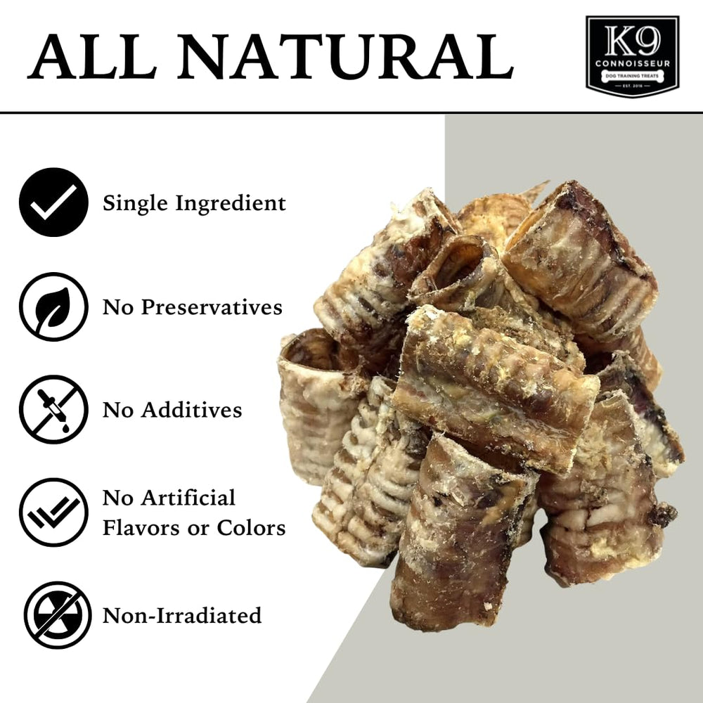 K9 Connoisseur beef trachea chew closeup showing dense texture
