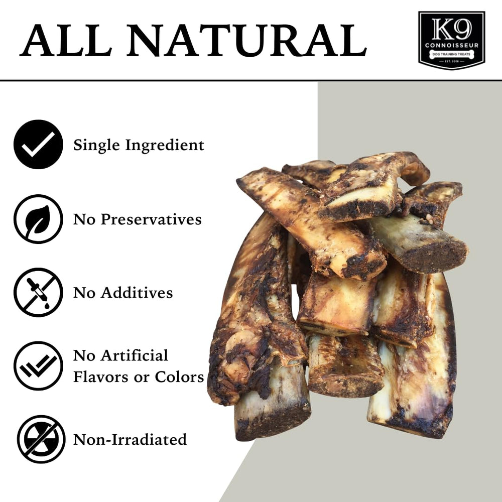K9 Connoisseur US-sourced beef bone closeup highlighting single-ingredient quality