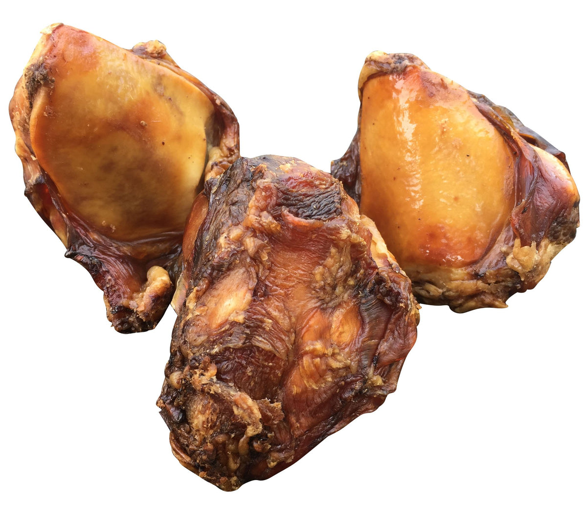 K9 Connoisseur USA-made beef knee cap bones for durable, long-lasting chewing.