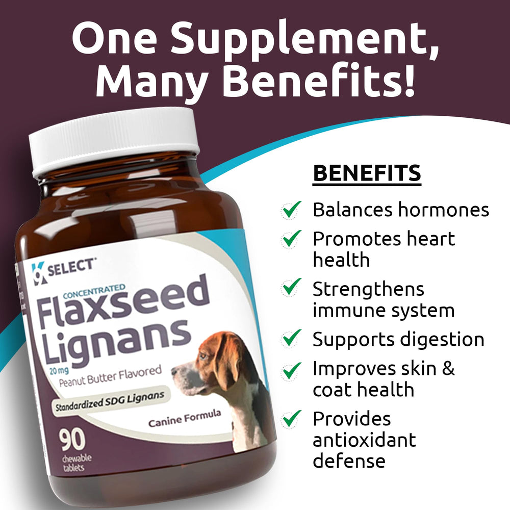 K9 Select bottle with chews, convenient daily supplement for dogs