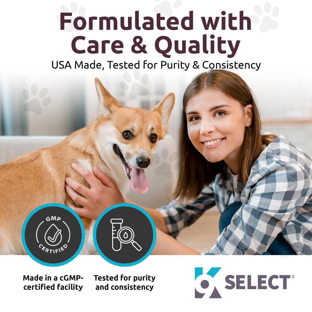 K9 Select fiber-free formula tablet, suitable for dogs with fiber sensitivities