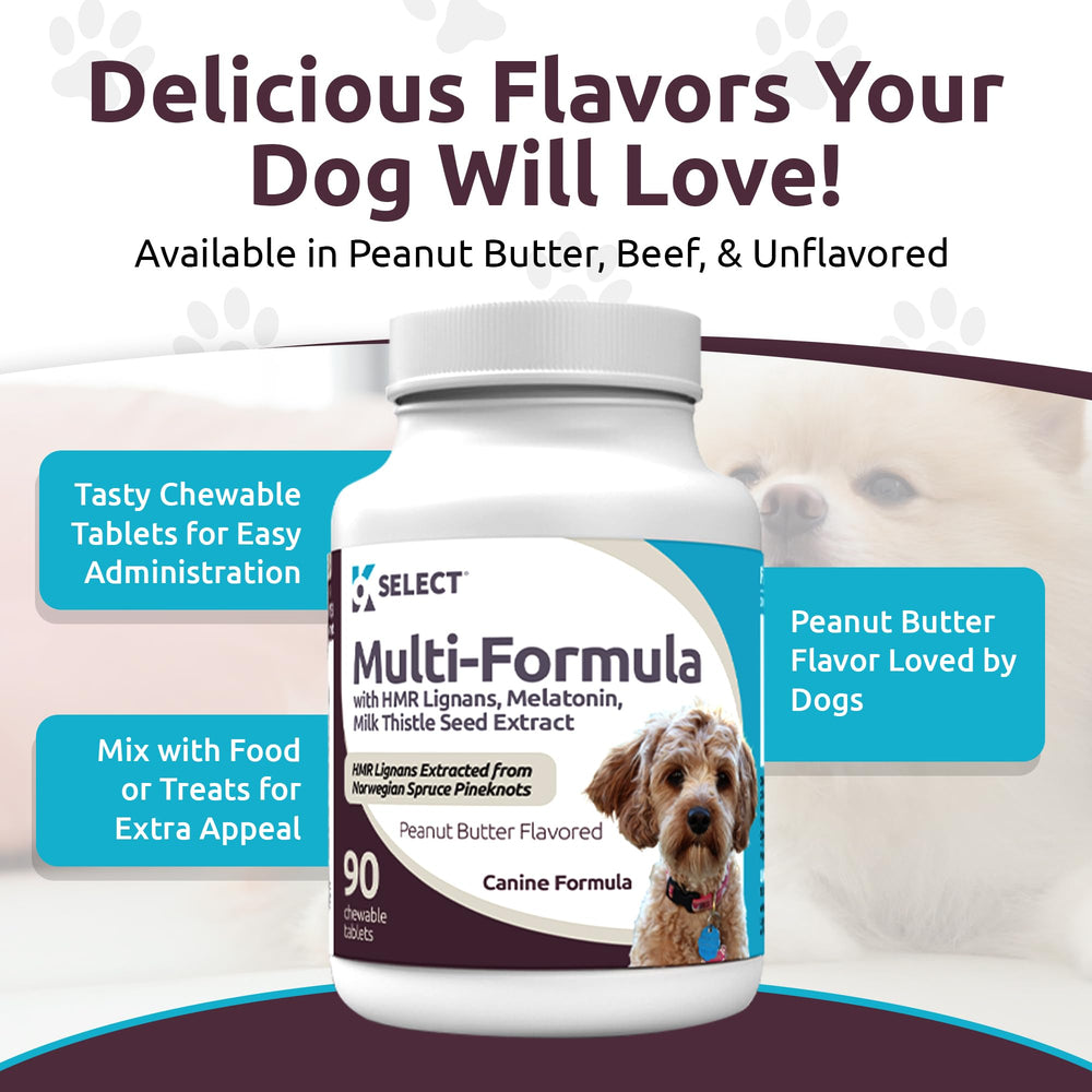 K9 Select melatonin chew for healthy circadian rhythm in small dogs.