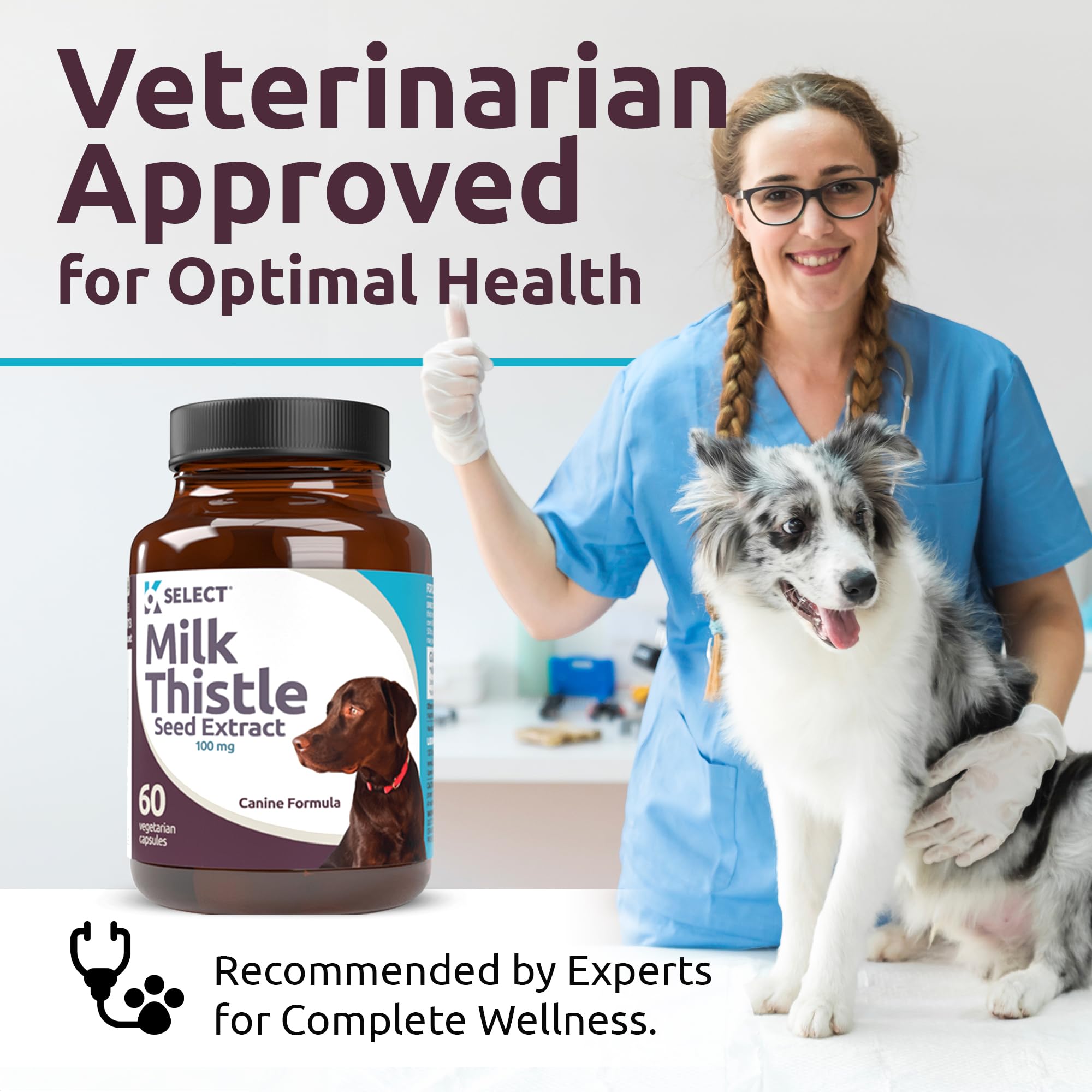 K9 Select daily-dose card suggests consistent use for ongoing liver support.