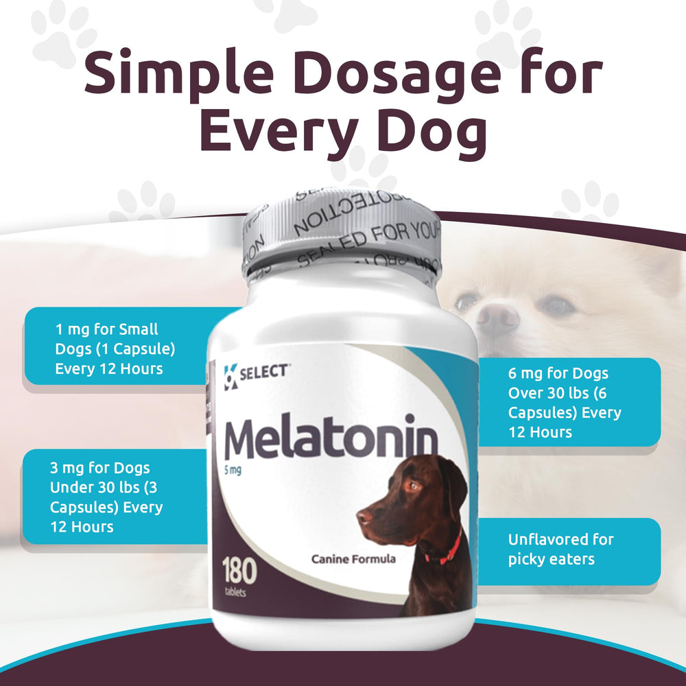 K9 Select vet-recommended melatonin image supports natural cycle regulation and daily comfort