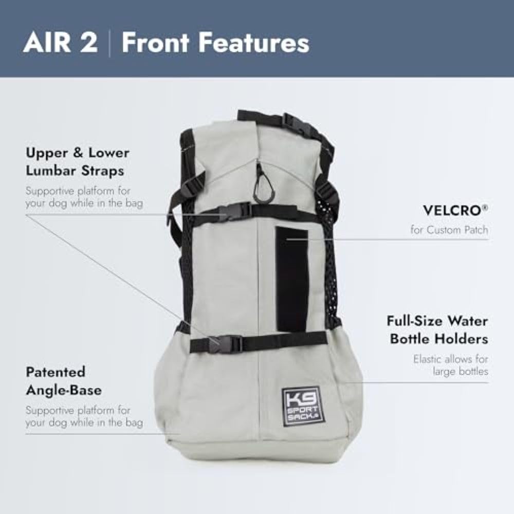 K9 Sport Sack Air 2 Angle-Base offers a stable platform for small dogs