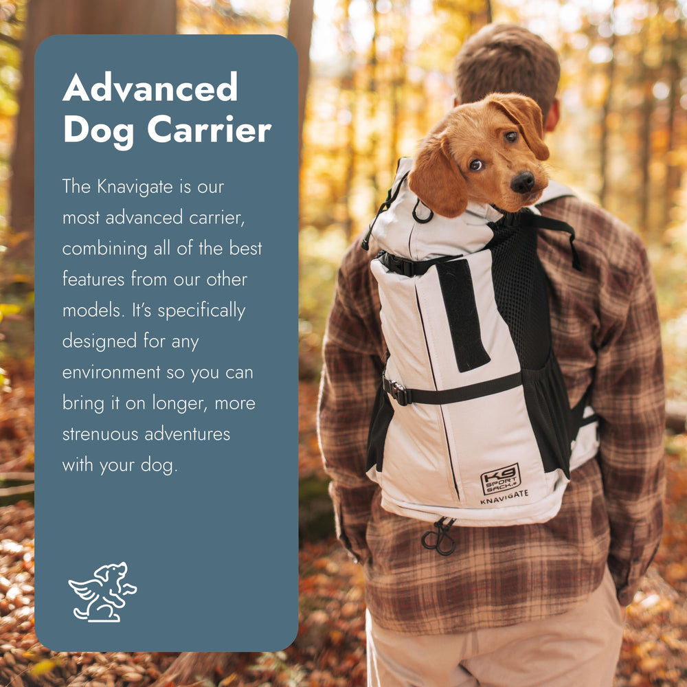 K9 Sport Sack Knavigate X-Large Lunar Rock, side profile, highlights breathable mesh for cooling.