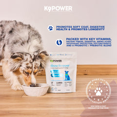 K9Power Show Stopper close-up shows relief from sensitive skin.