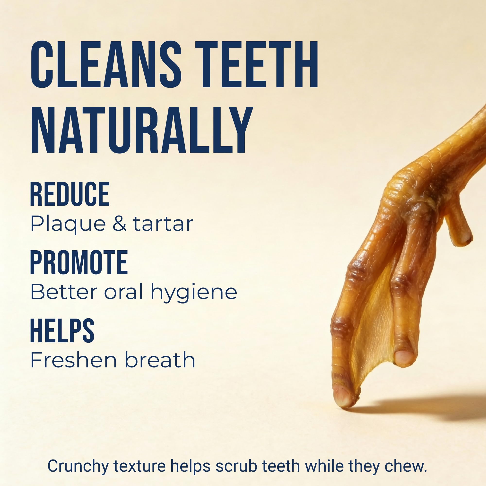 K9warehouse duck feet dental crunch action to reduce plaque