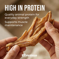 K9warehouse duck feet single-ingredient chew for easy digestion