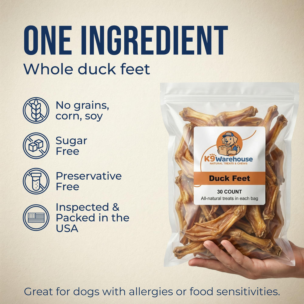 K9warehouse duck feet tasty treat ideal for daily moments