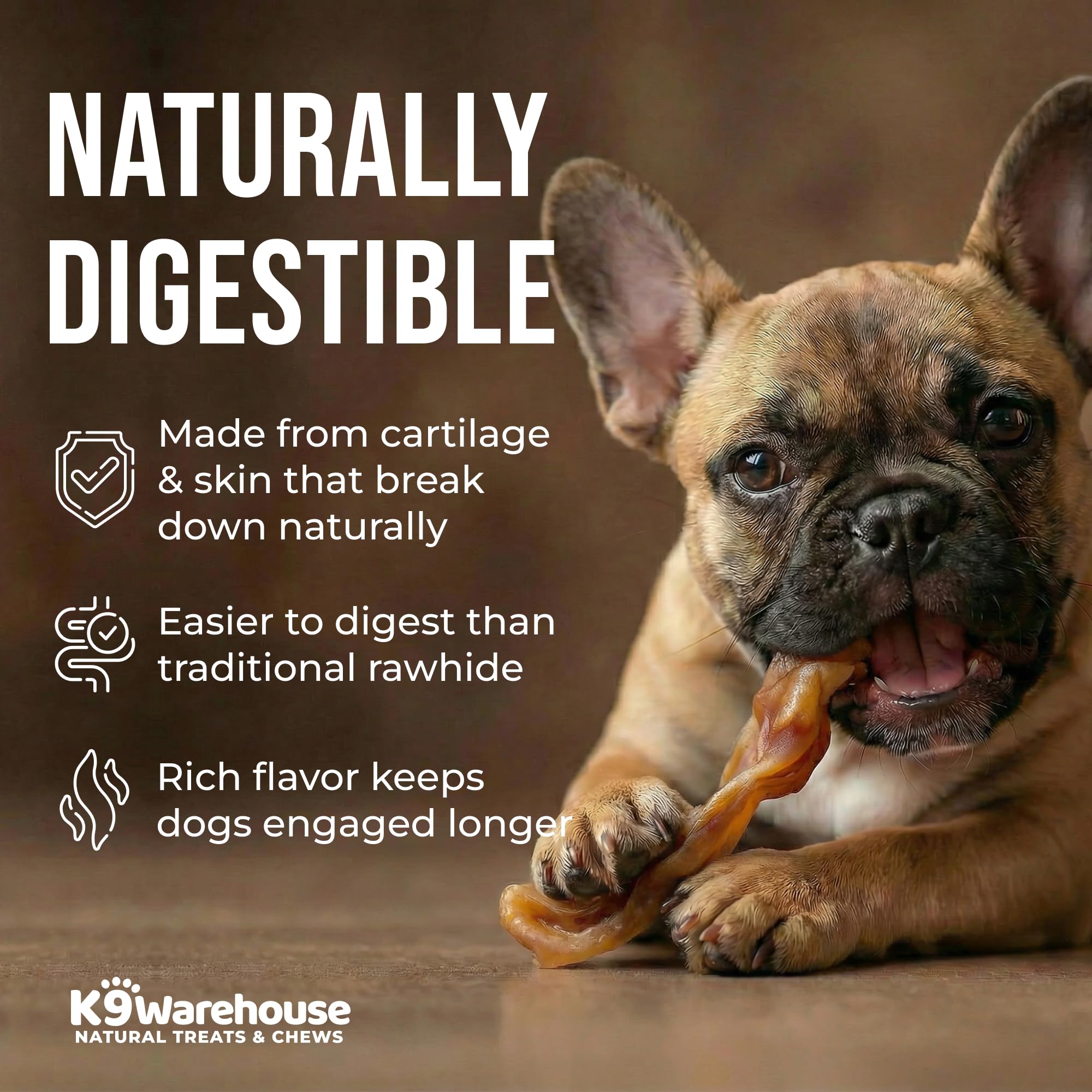 K9warehouse resealable pig ear bag maintaining freshness