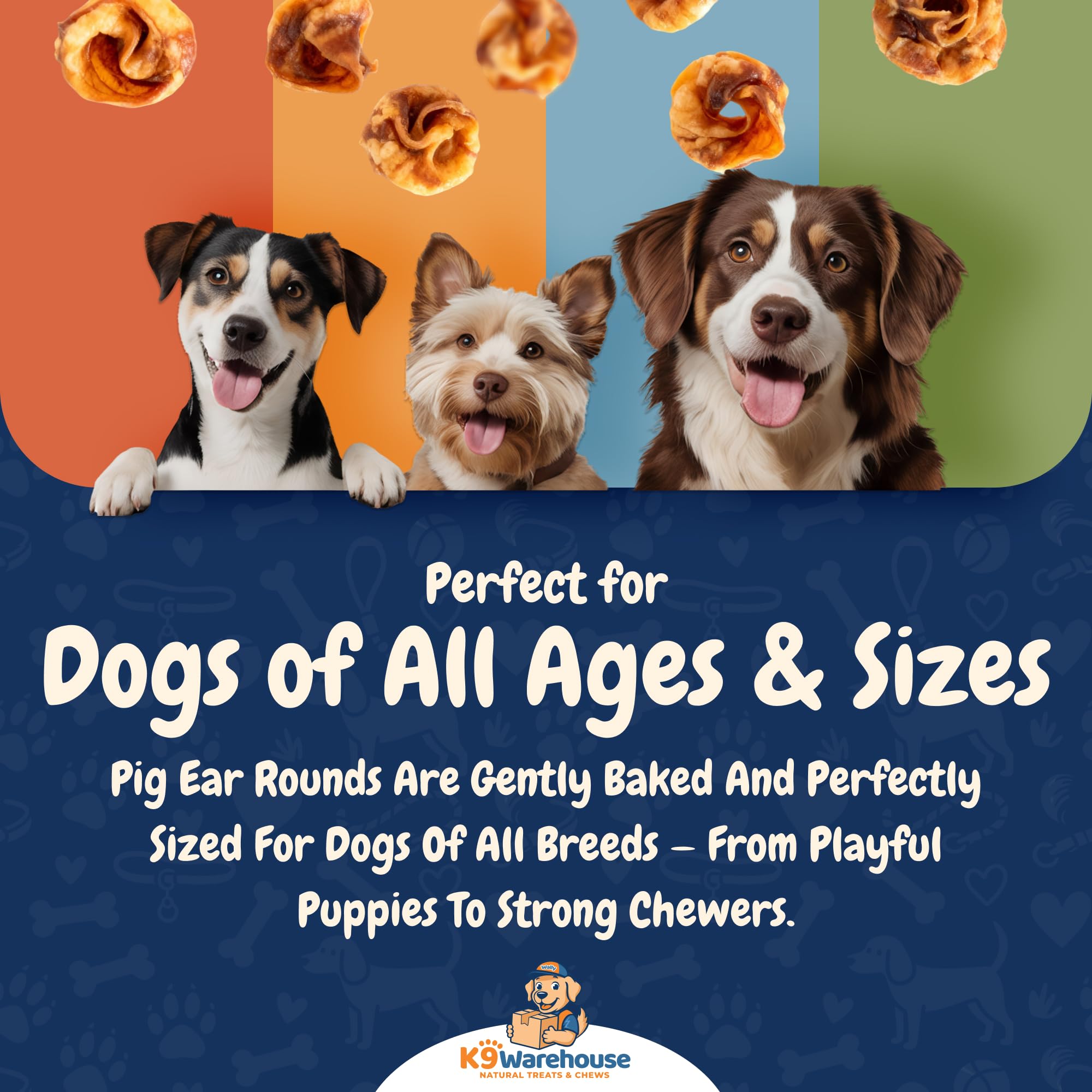 K9warehouse satisfying chew delight presented as a durable dog treat.