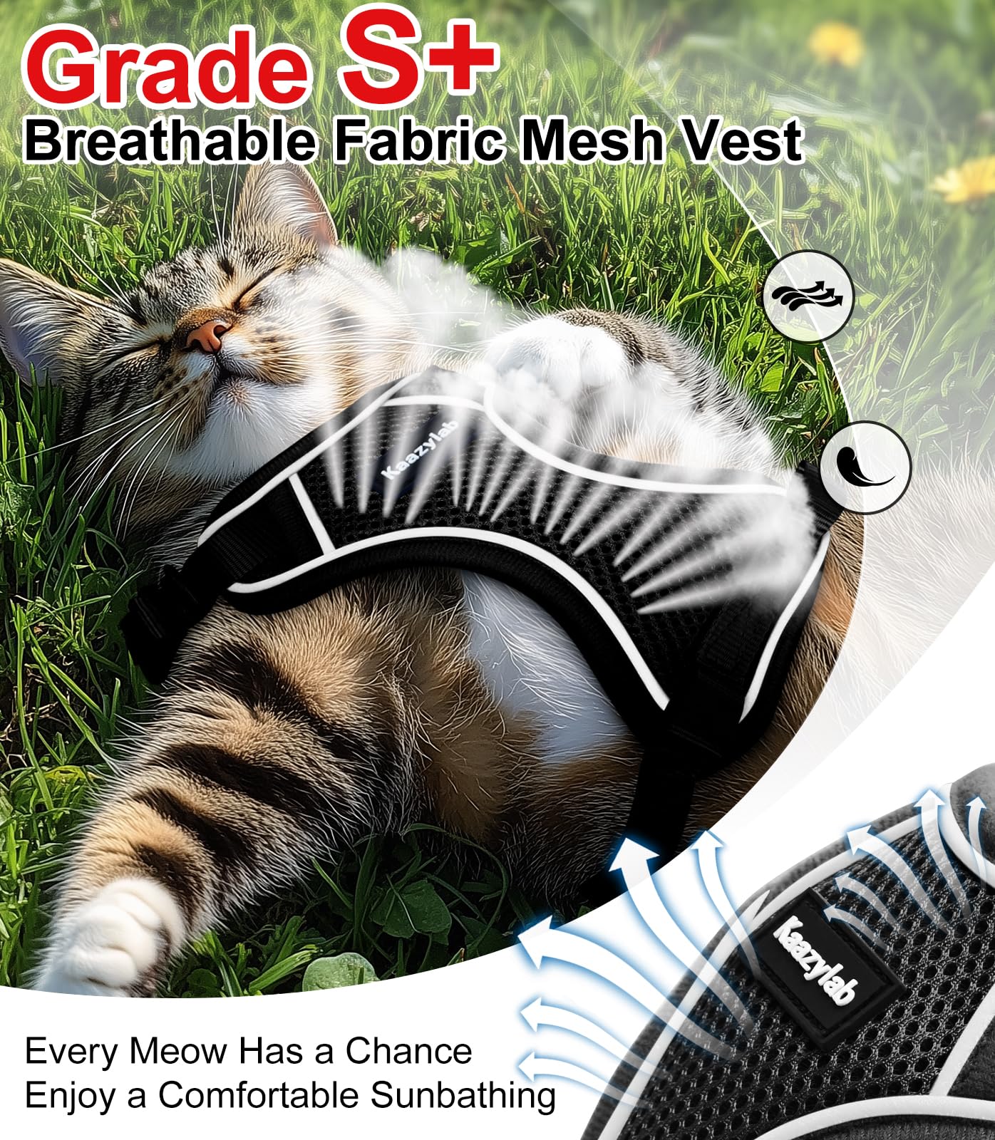 Kaazylab 360 ergonomic fit hugging neck and chest for comfort.
