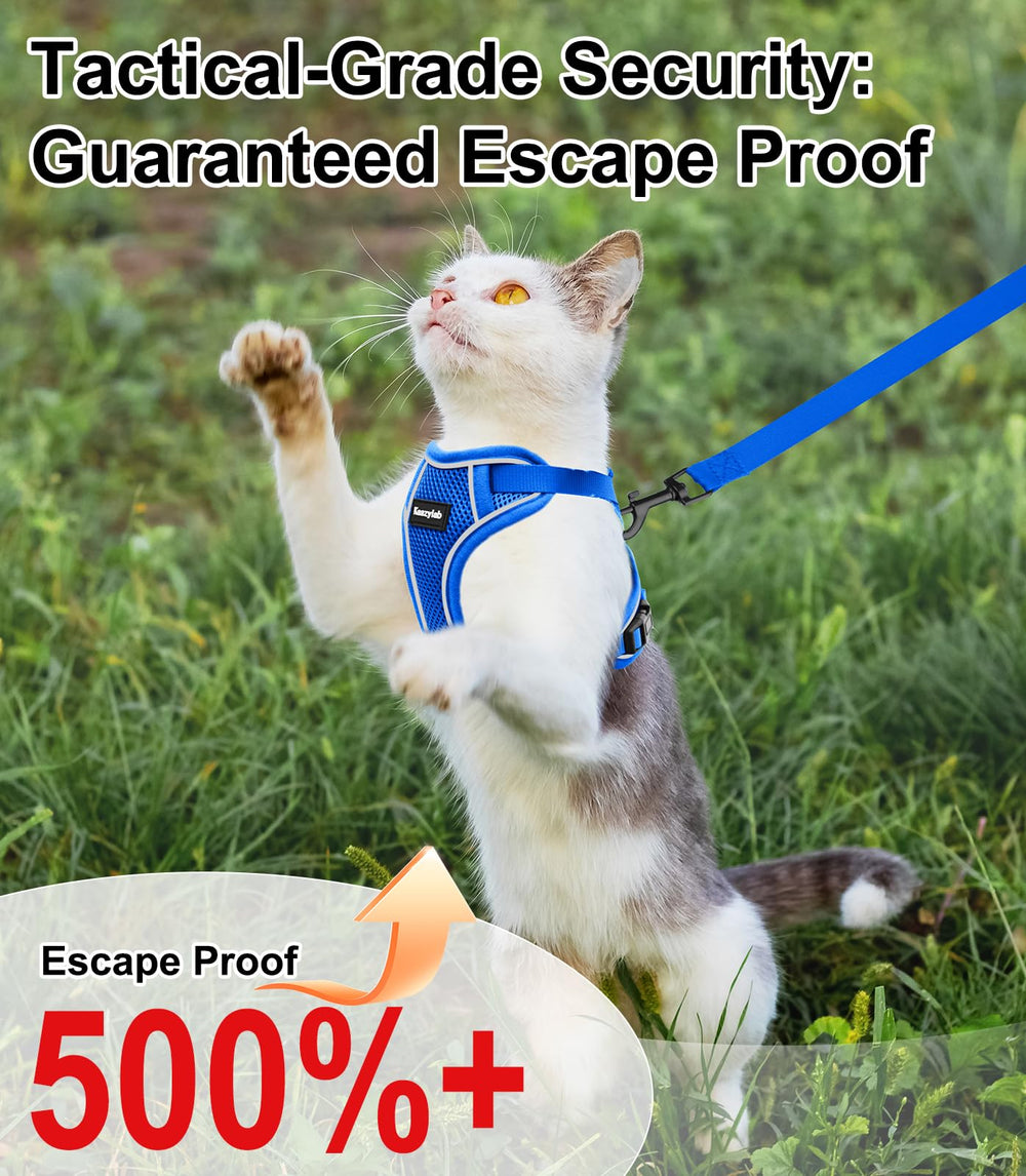 Kaazylab cat harness 360 ergonomic fit for secure walking