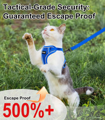 Kaazylab cat harness 360-fit adapts to every body type for comfort.