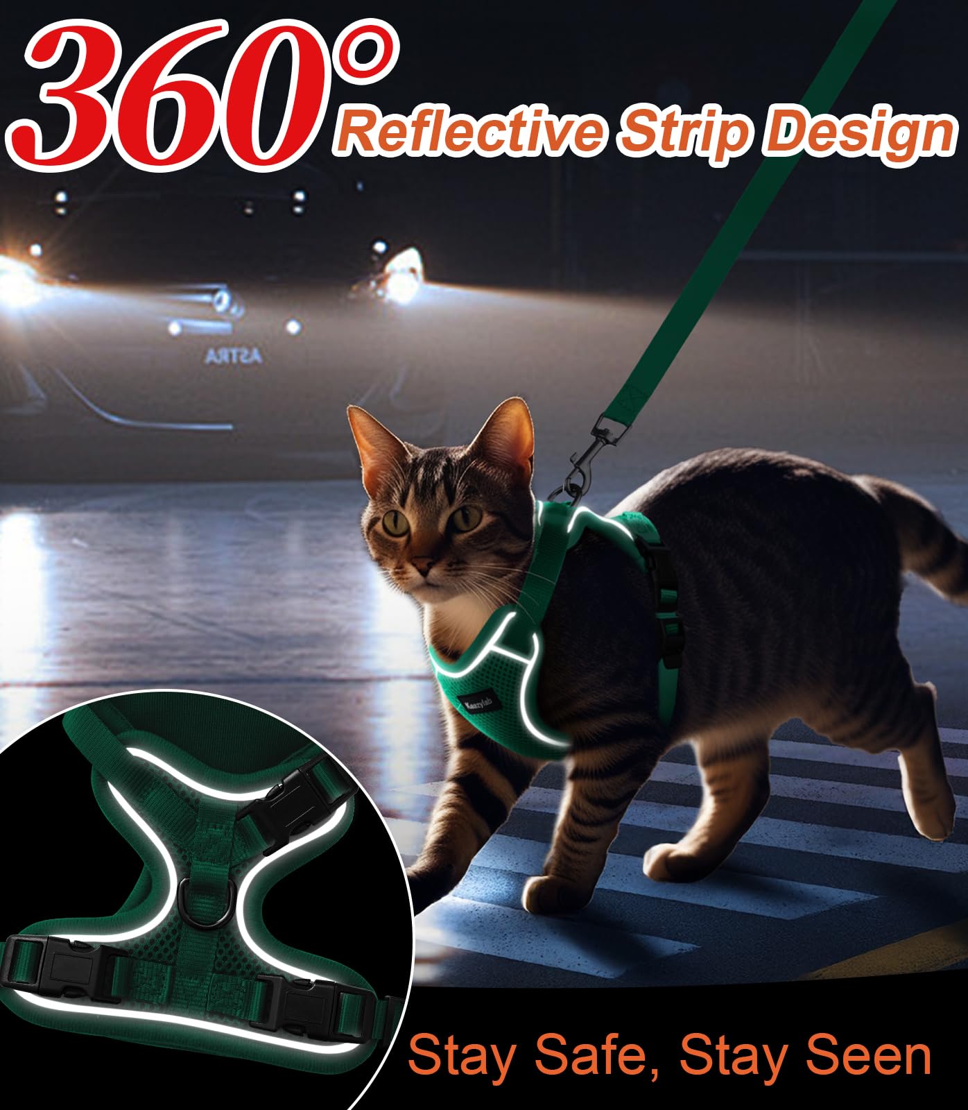 Kaazylab double-layer harness with dual protection for added security.