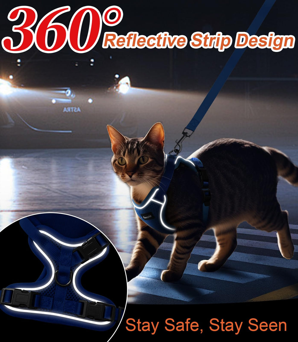 Kaazylab cat harness easy setup for quick, stress-free walks.