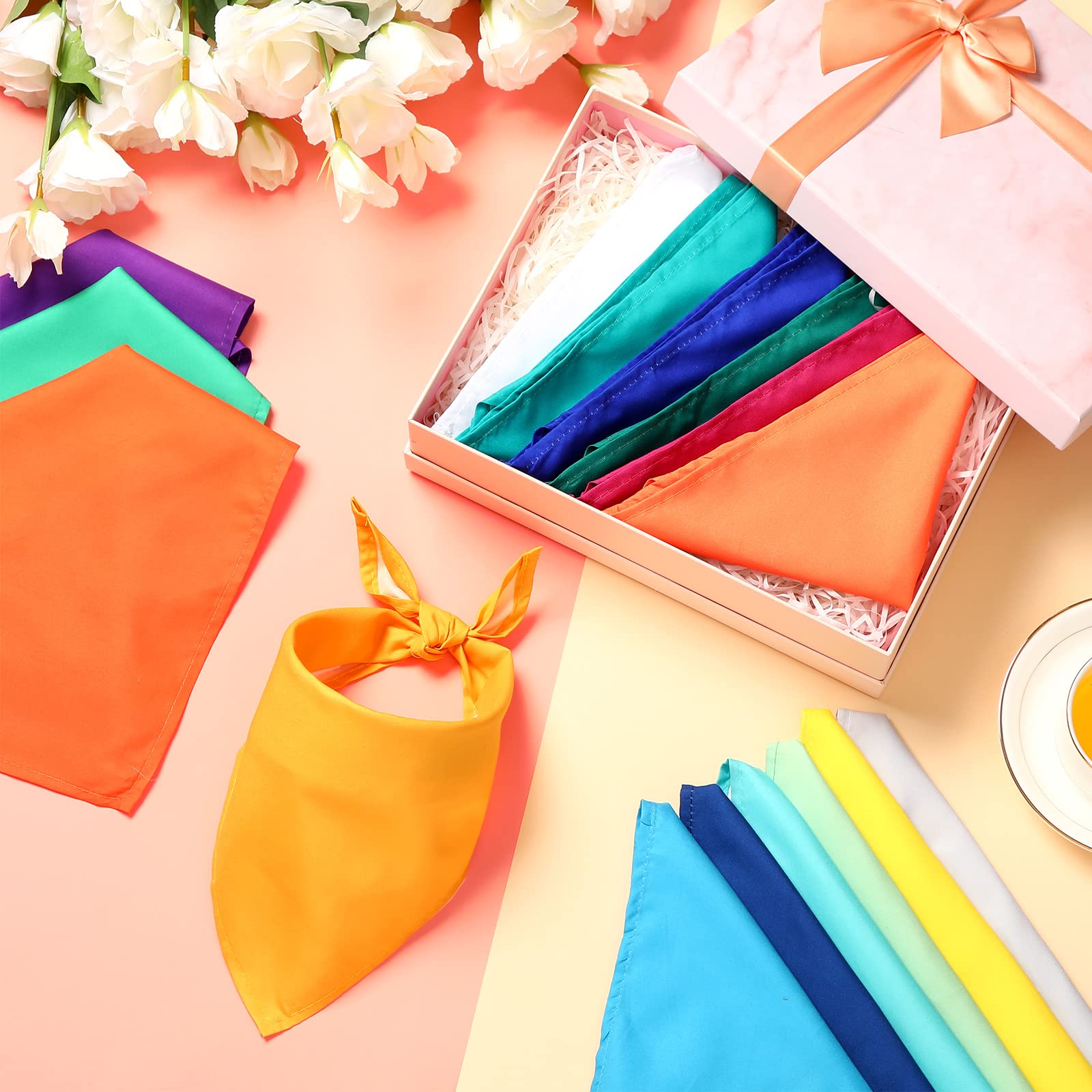 Kacctyen adjustable bandanas fit a range of neck sizes.