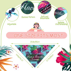 Kacctyen adjustable triangle kerchief shows neck-fit adjustment for comfortable wear.