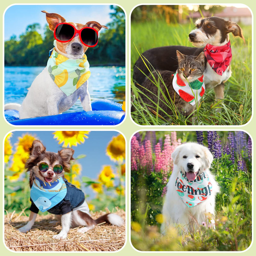 Kacctyen dog bandana close-up in soft cotton material for skin-friendly comfort.