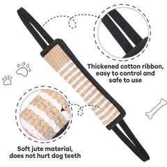 Kacctyen toy showing strong stitching on durable jute.