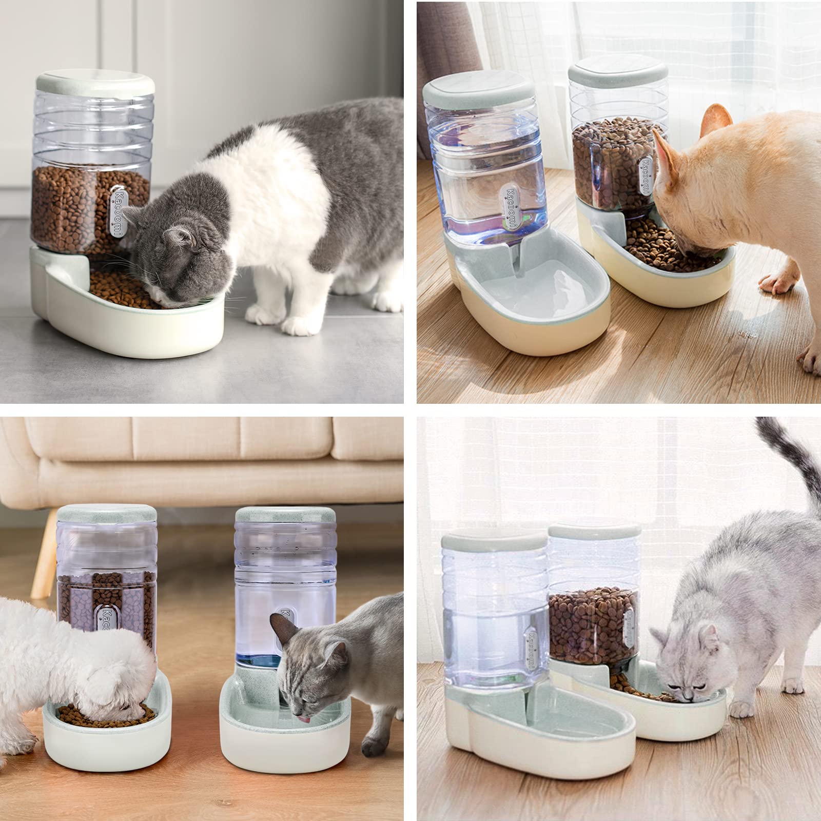 Kacoomi feeder in use, pets enjoy steady meals while you’re away.