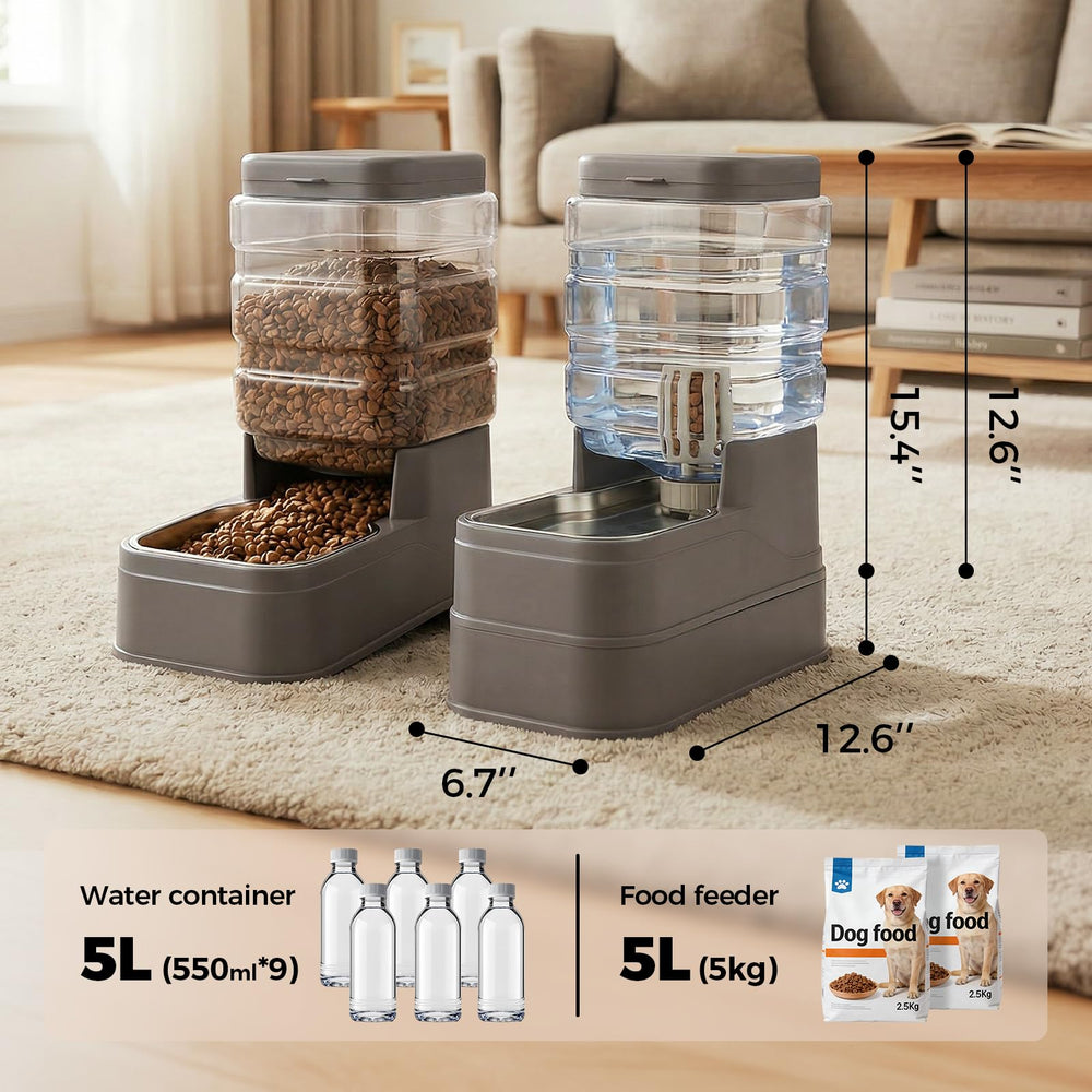 Kacoomi movable stainless-steel bowl for simple refills