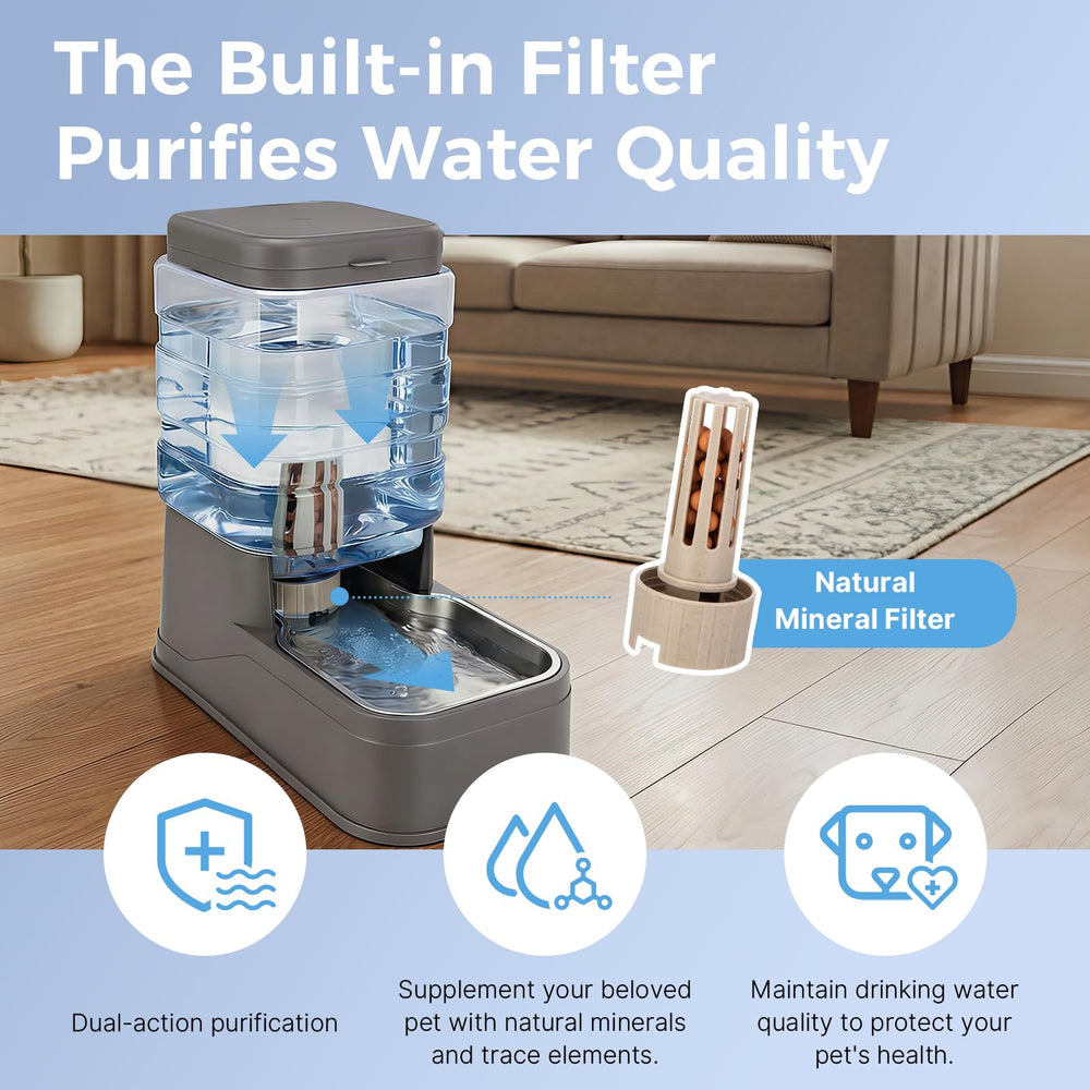 Kacoomi replaceable filter keeps water clear between changes