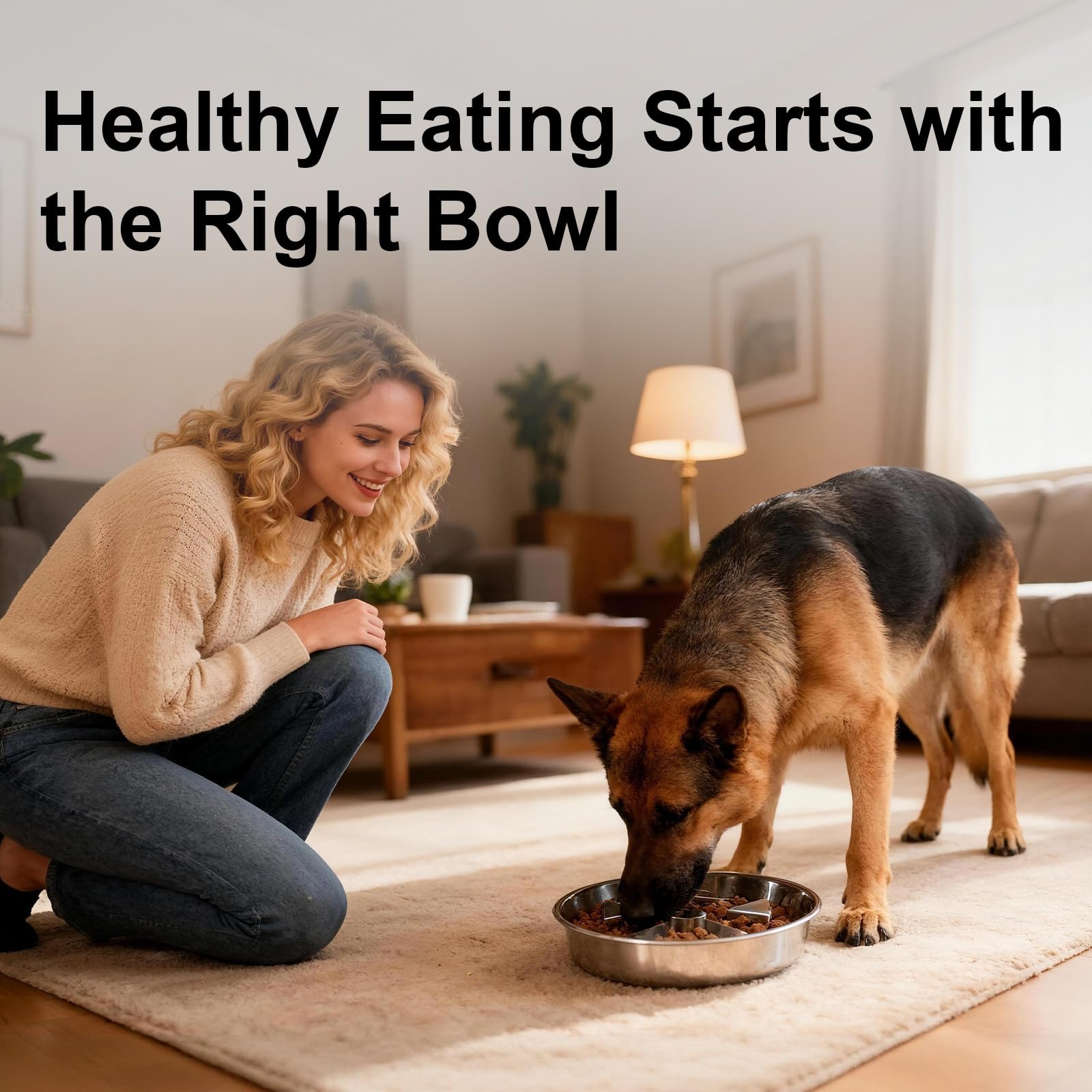 Kactoily non-slip base keeps the bowl steady during feeding.