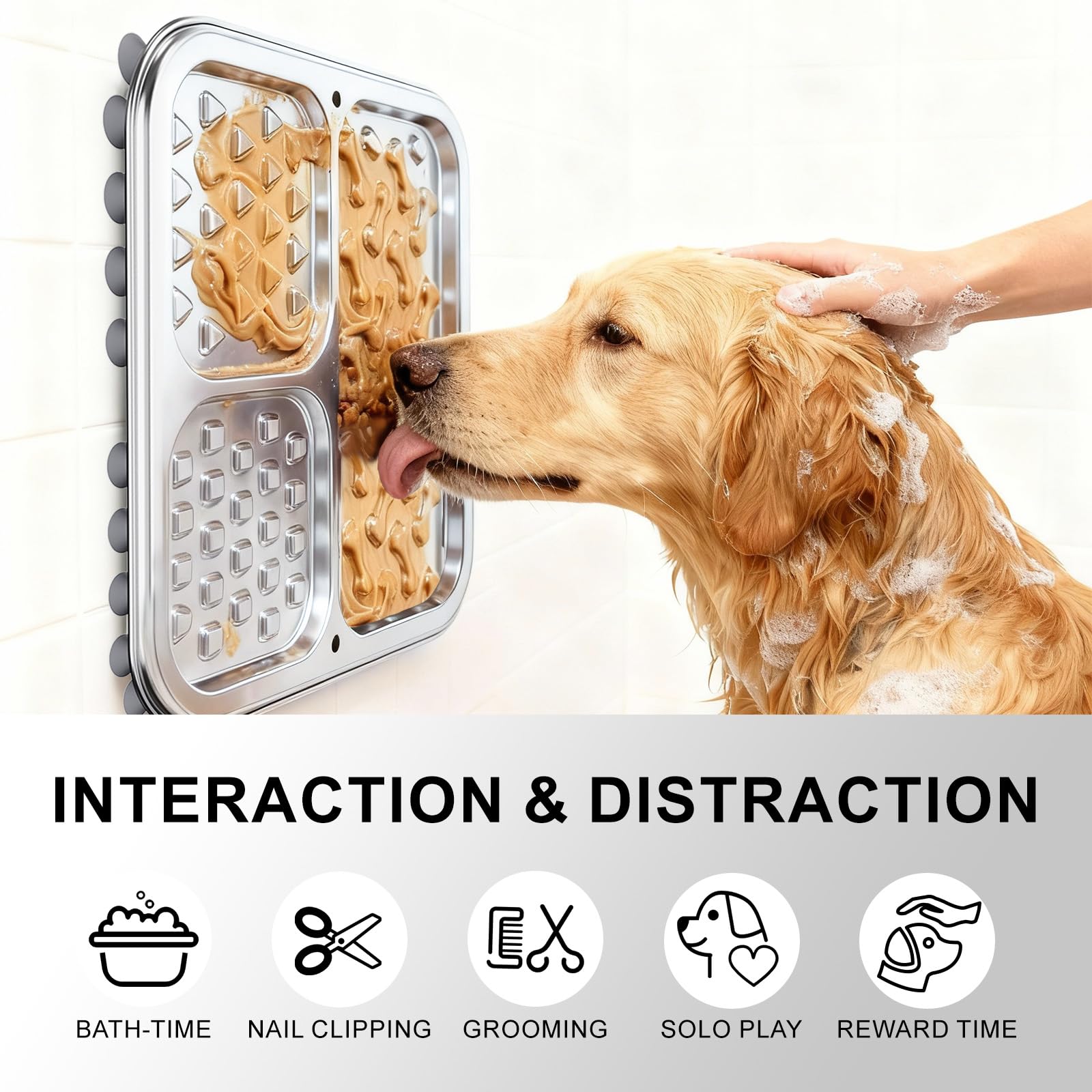 Kactoily mat inside crate keeps pets calm during crate training.