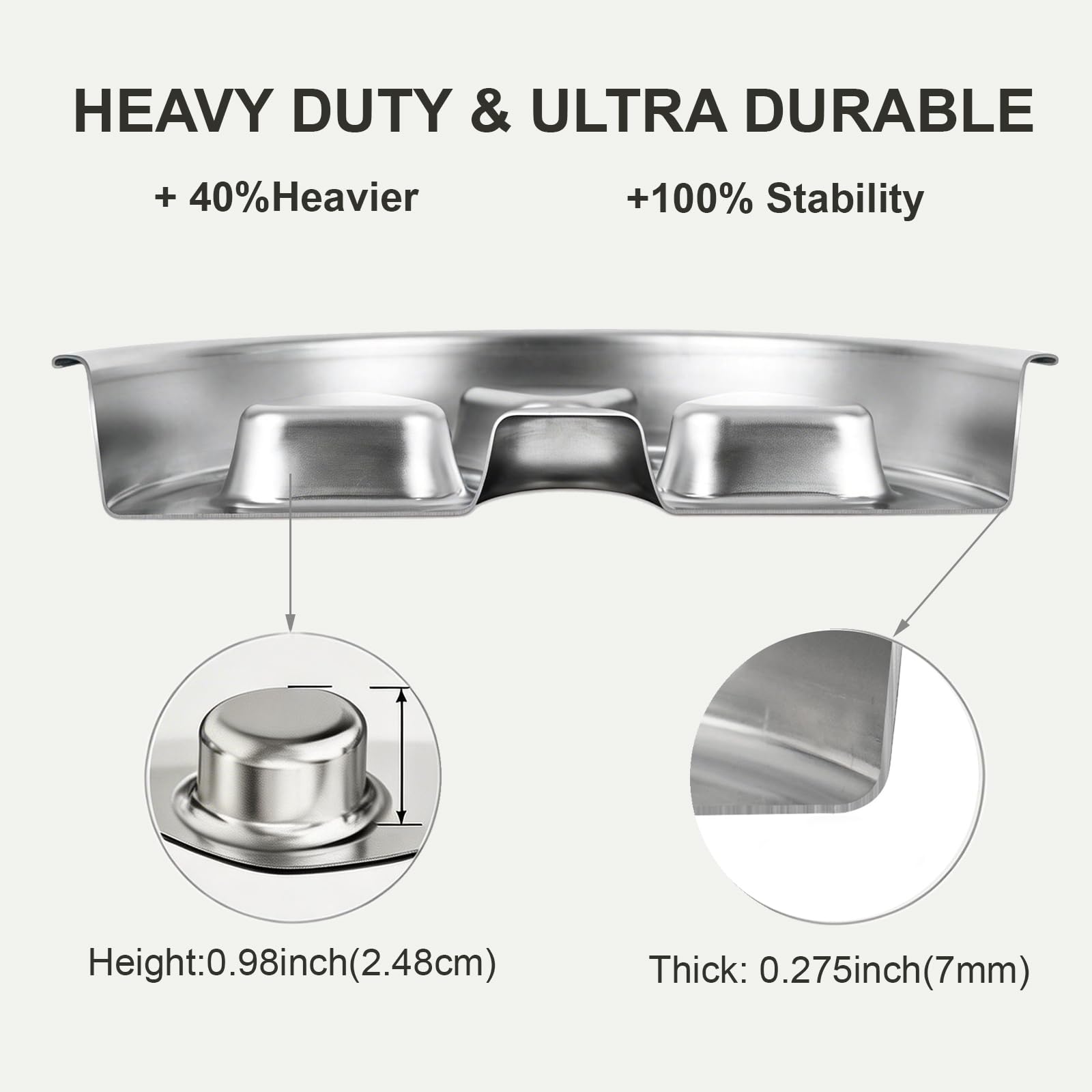 Kactoily durable 7mm stainless steel performs well for daily use