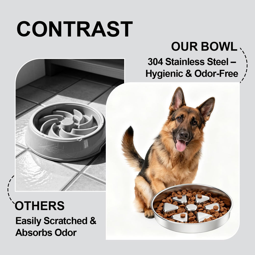 Kactoily stainless steel bowl offers durable, easy-clean surface.