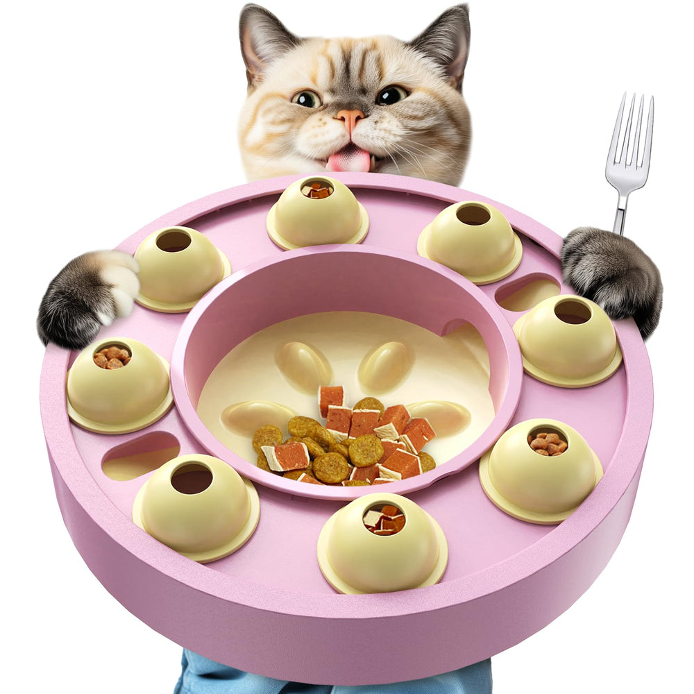 KadTC Cat Puzzle Bowl interactive design keeps cats engaged during meals.