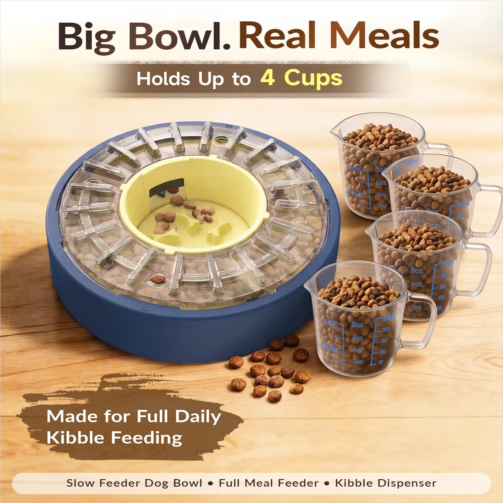 KADTC center paw-spin action enhances engagement and slow-release feeding for curious dogs.