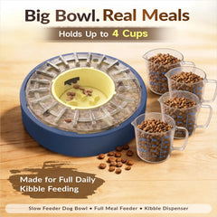 KADTC center paw-spin action enhances engagement and slow-release feeding for curious dogs.