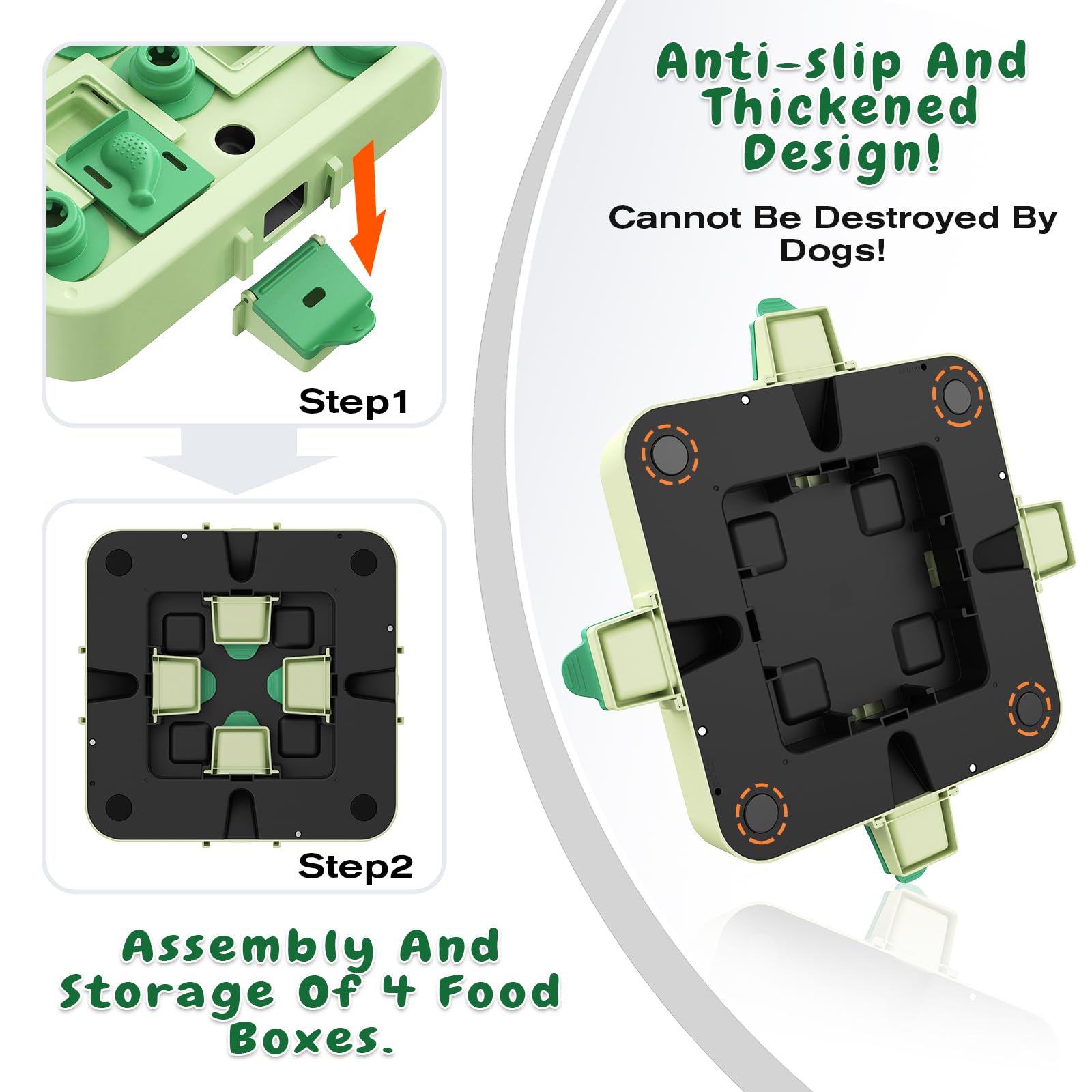 KADTC enrichment toy for daily use, sturdy, BPA-free, and easy to clean