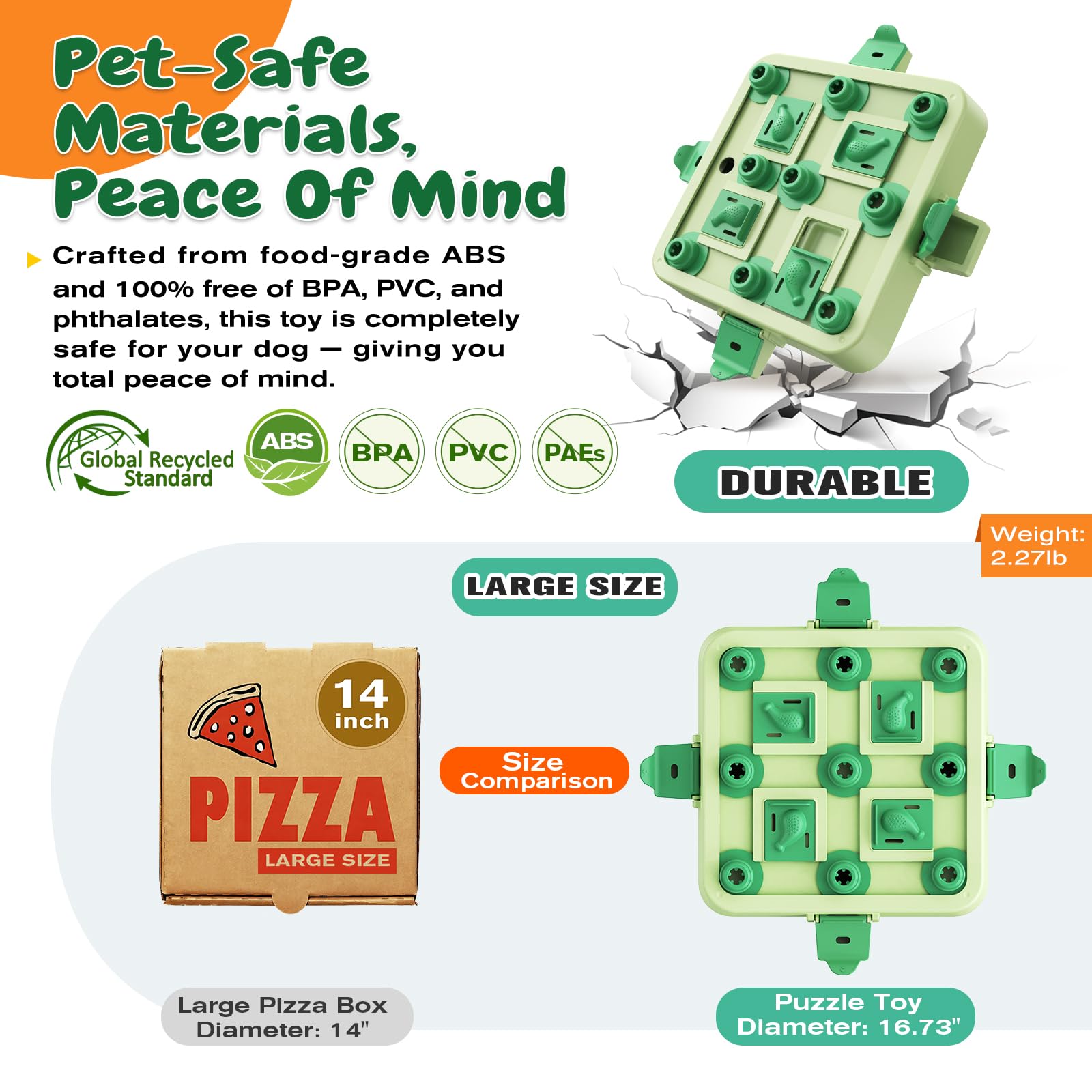 KADTC dog puzzle movers showcase movable boxes for varied challenge and replay