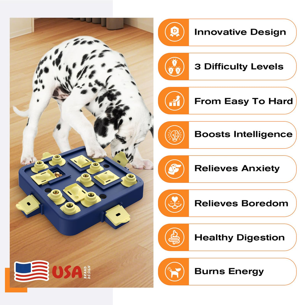 KADTC puzzle's sliding compartments promote problem-solving during indoor play sessions.
