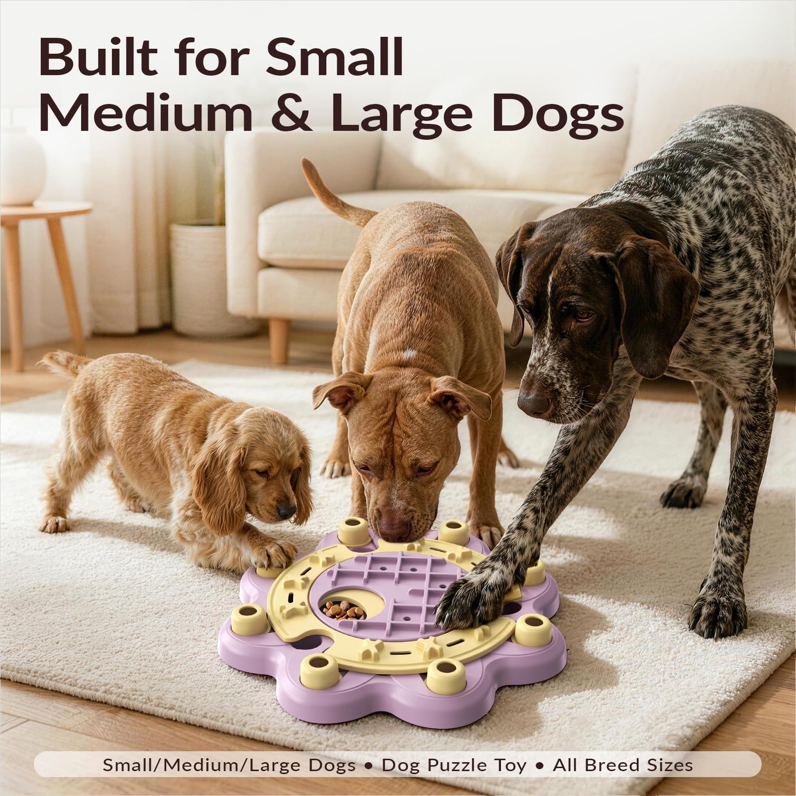 KADTC Dog Chess Puzzle Toy Pink Level 8 provides interactive enrichment