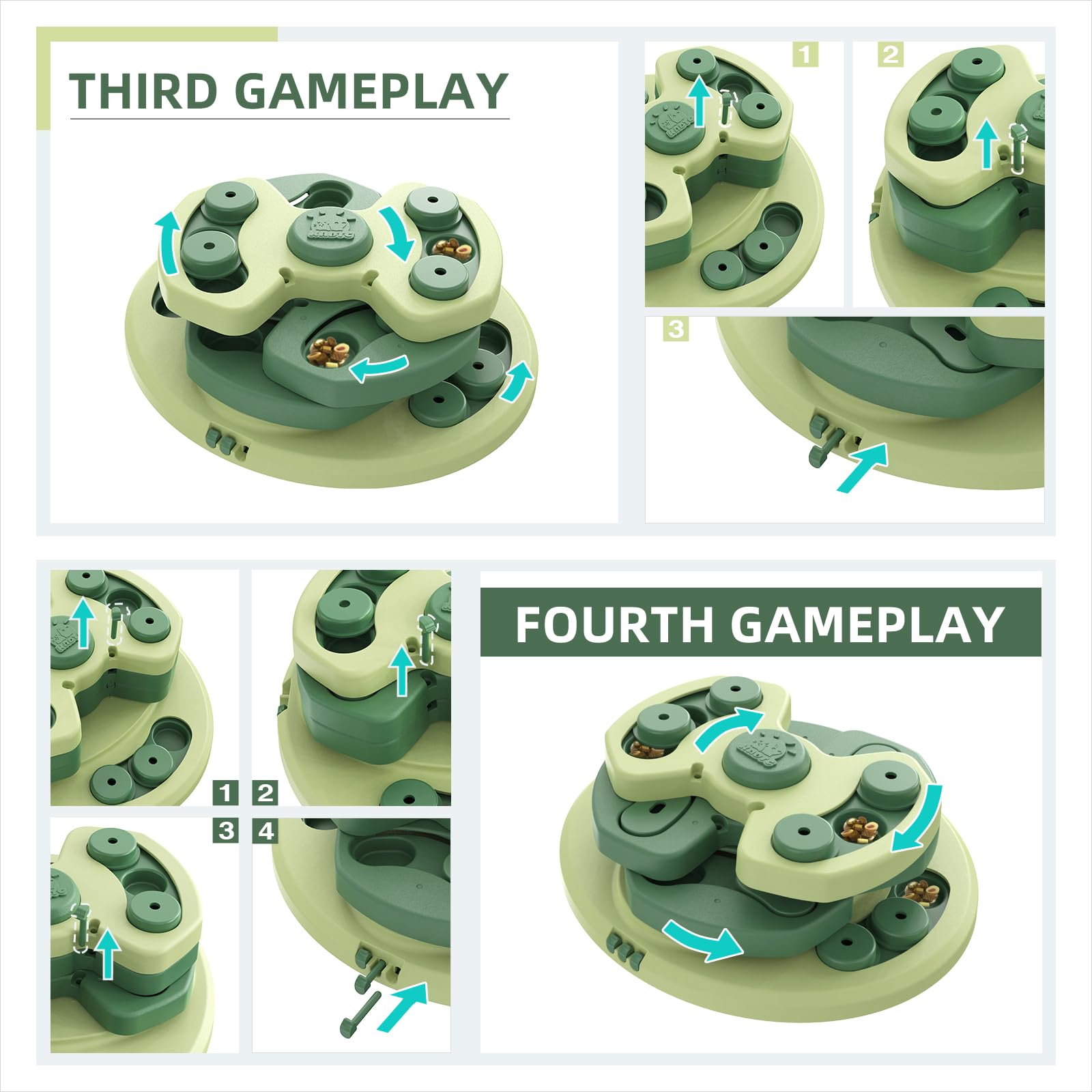 KadTC puzzle toy suitable for small to large breeds with engaging challenges