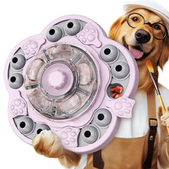 KADTC dog puzzle toy center spin engages the dog with rewards