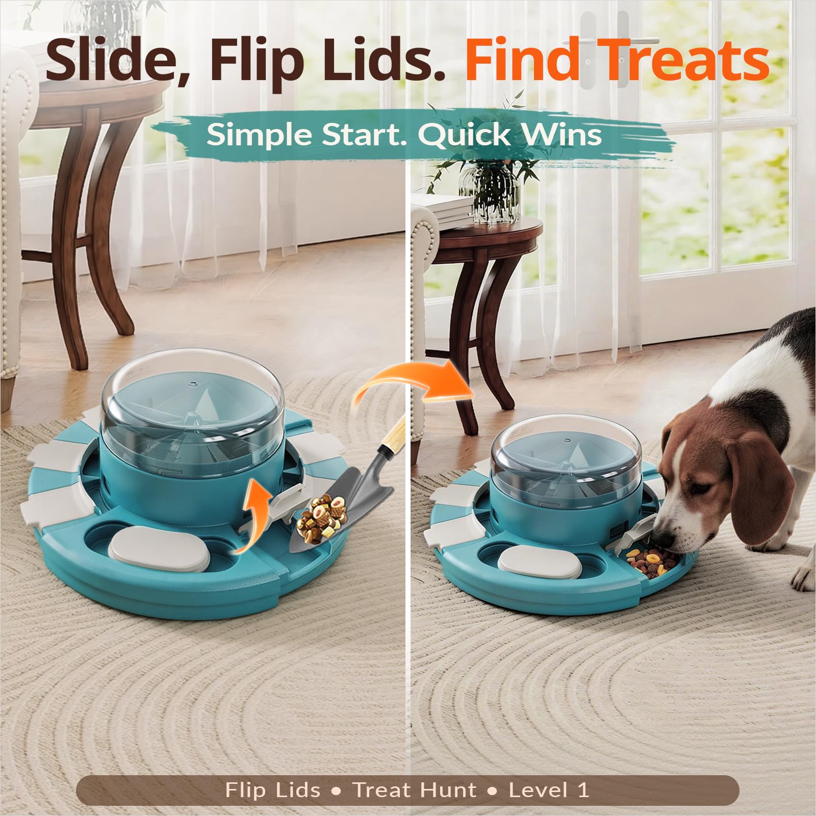 KADTC puzzle toy level 2 center in action distributing treats for advanced solving